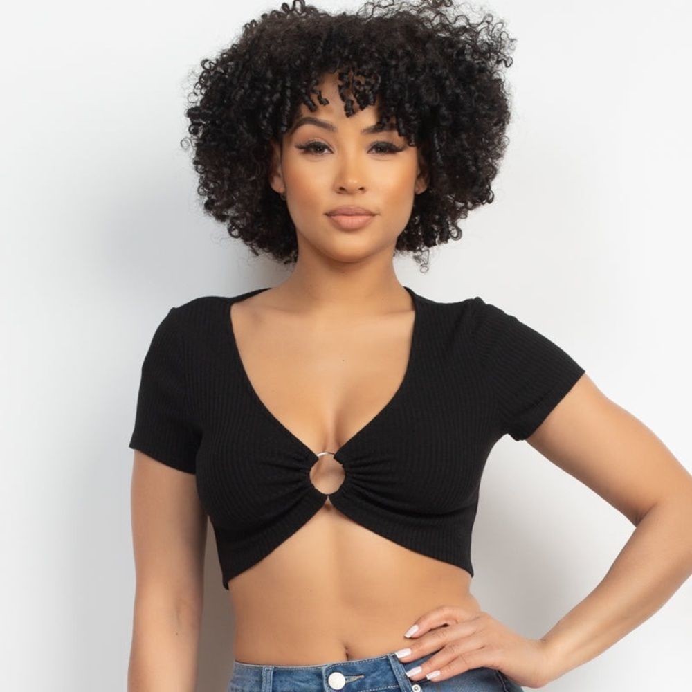 O-Ring Short Sleeve Top - Picture 4 of 5